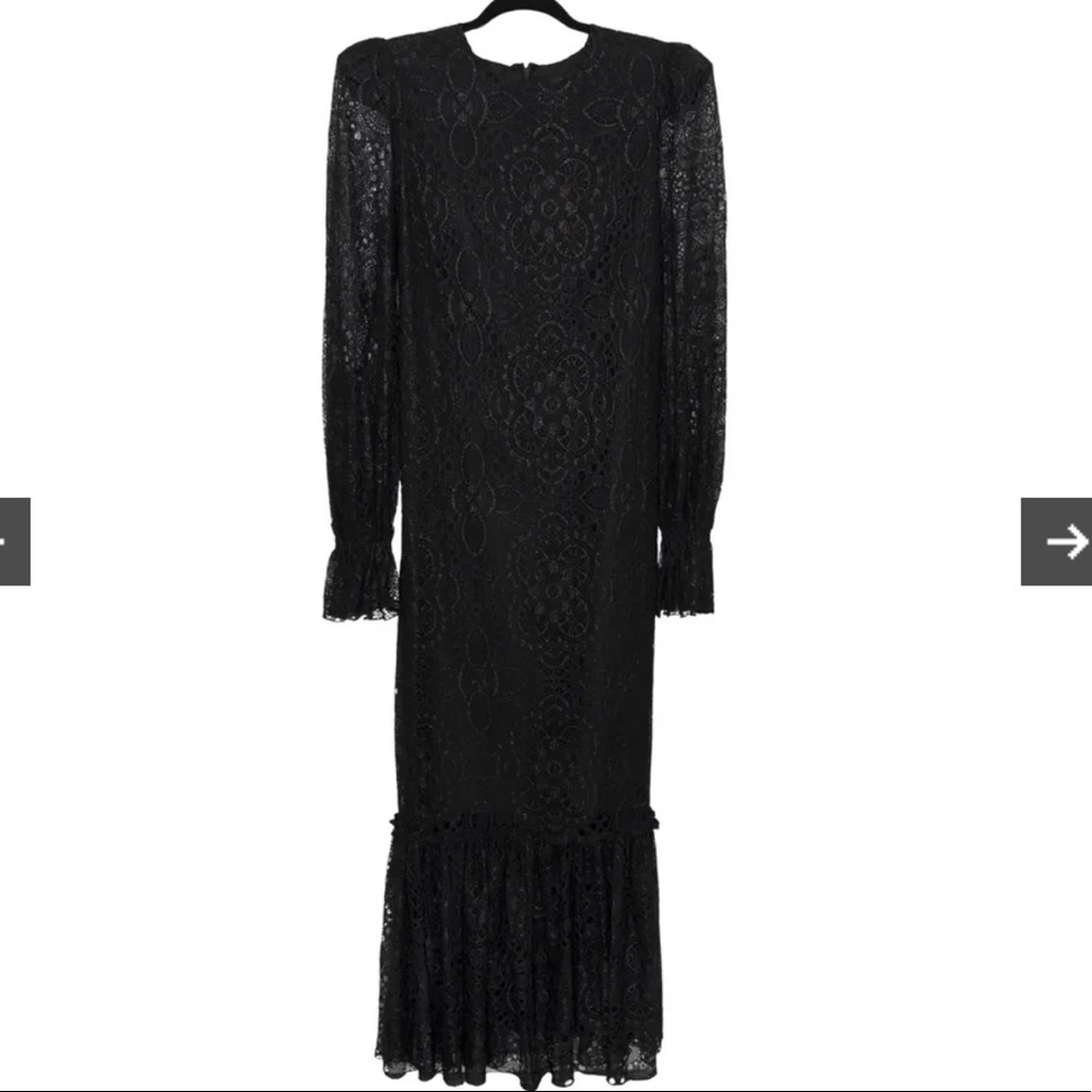 Black glitter gown